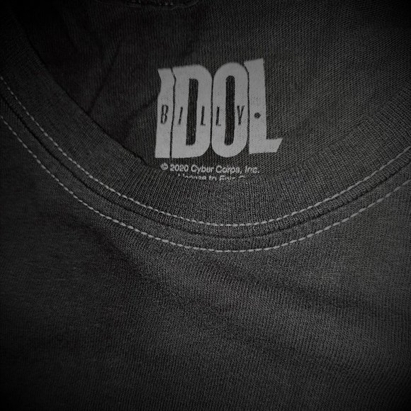 Billy Idol Live Photo Official Boyfriend style T-Shirt S/M fits M NWT - Picture 3 of 3